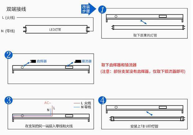 led日光灯接线图实物(一次日光灯的接线图?)-第1张图片-波音达百科