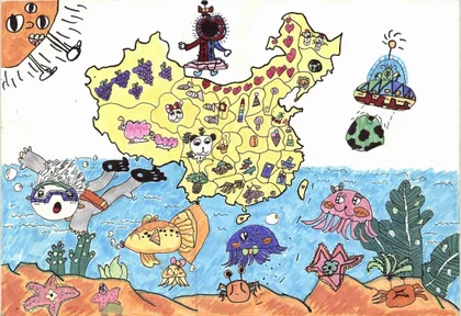 中国地图简笔画是什么?中国地图简笔画上色?-第2张图片-波音达百科