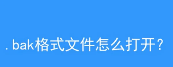 bak_1_media是什么文件(bak是什么文件怎么打开呢?)-第1张图片-波音达百科