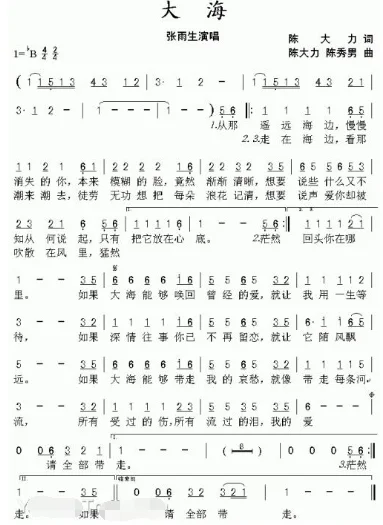 流行歌曲简谱有哪些?吉他简谱流行歌曲-第2张图片-波音达百科