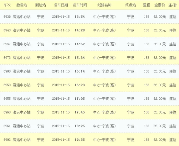 有关杭州汽车东站时刻表(杭州东站到宁波汽车时刻表)-第2张图片-波音达百科