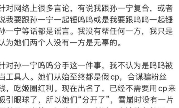 孙一宁前任发文爆料引发热议,此事是否会迎来反转?-第13张图片-波音达手游百科