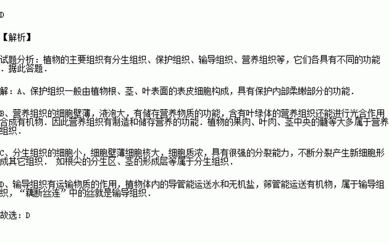 藕断丝连的丝属于什么组织？-第1张图片-波音达百科