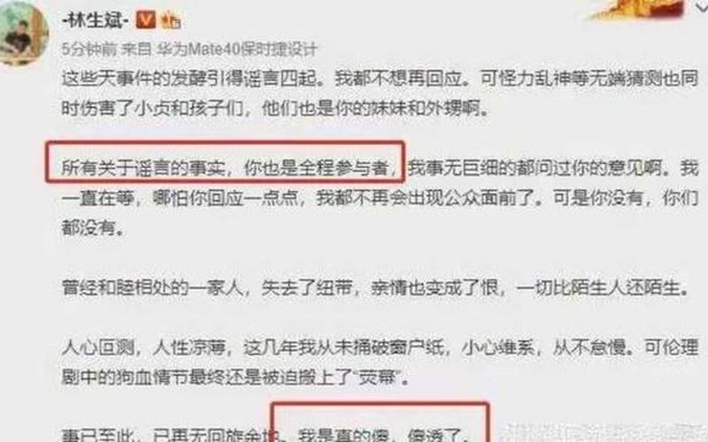 林生斌和保姆的特殊关系-第1张图片-波音达百科