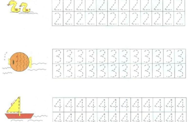 数字1到10标准写法图片-第2张图片-波音达百科
