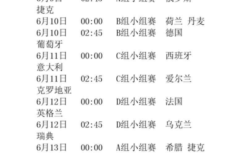 欧洲杯比赛时间确定-第1张图片-波音达百科