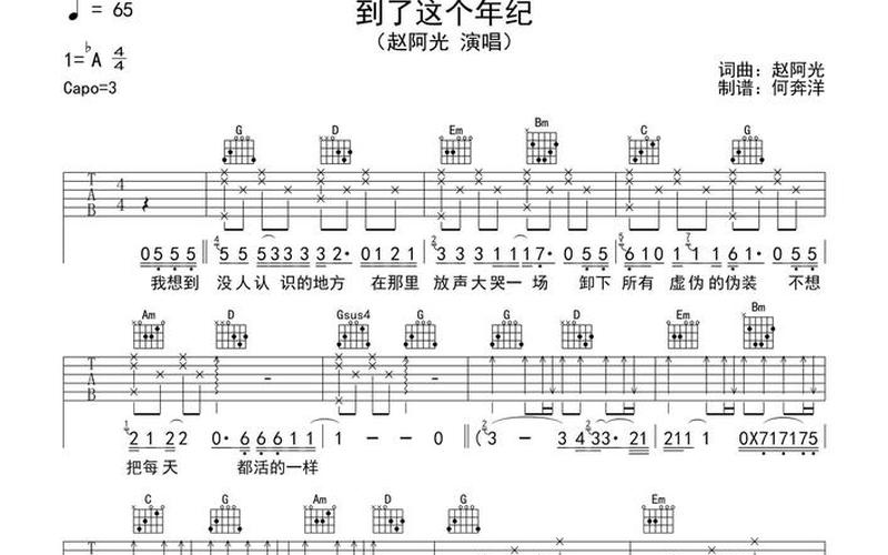 到了这个年纪 歌词-第1张图片-波音达百科