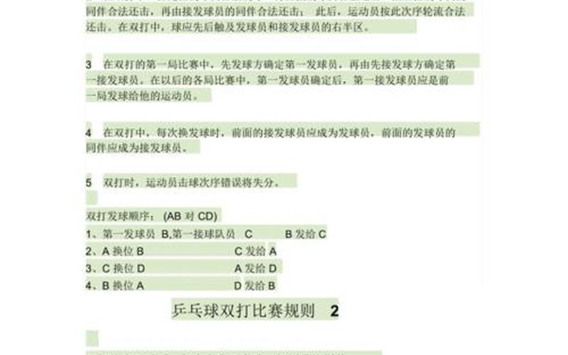 乒乓球混合双打比赛规则-第1张图片-波音达百科