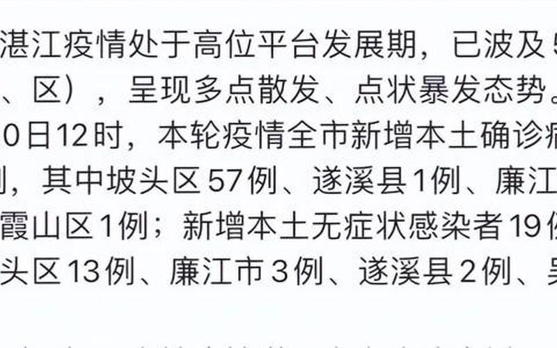 湛江疫情最新情况-第1张图片-波音达百科
