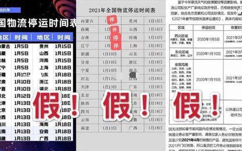 全国物流停运时间表2022-第1张图片-波音达百科
