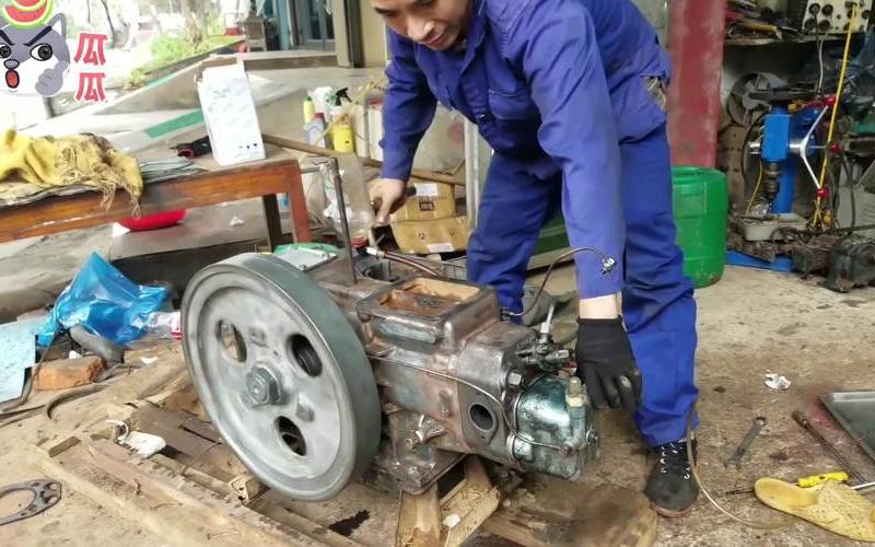 单杠柴油机维修视频-第1张图片-波音达百科