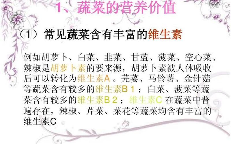 蔬菜主要向人们提供什么营养-第1张图片-波音达百科