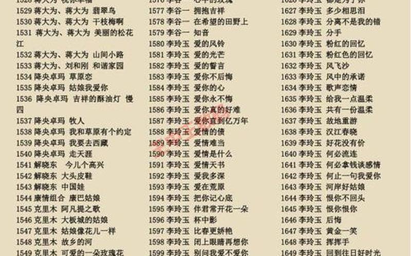 50年代经典老歌500首-第1张图片-波音达百科