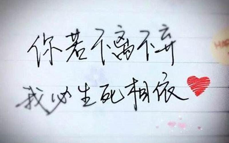 你若不离不弃我必生死相依-第1张图片-波音达百科