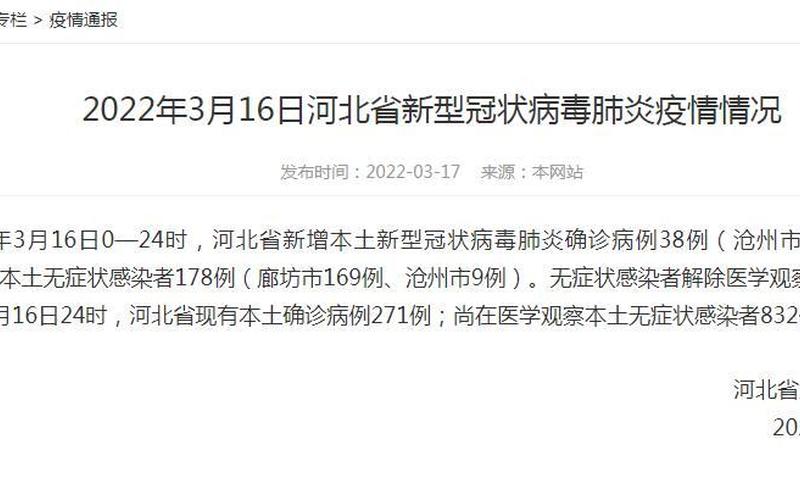 廊坊疫情最新消息今天-第1张图片-波音达百科