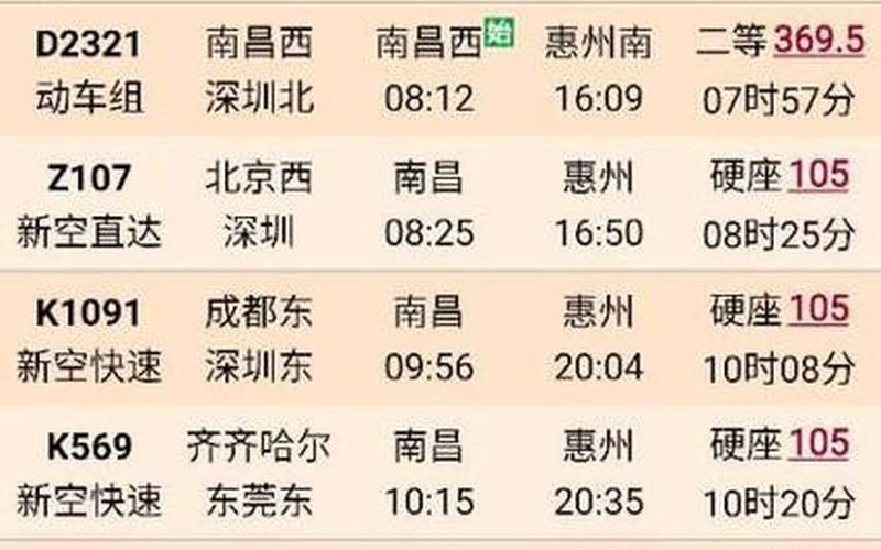 列车时刻表及票价查询 2011-第1张图片-波音达百科