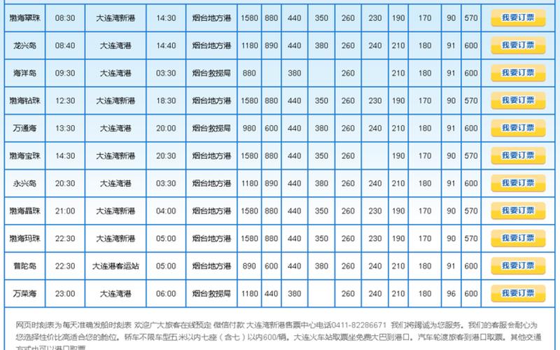 大连到烟台船票时刻表-第1张图片-波音达手游百科