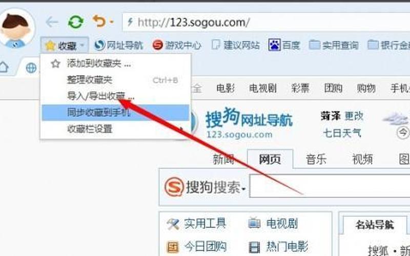 搜狗浏览器的收藏夹-第1张图片-波音达百科