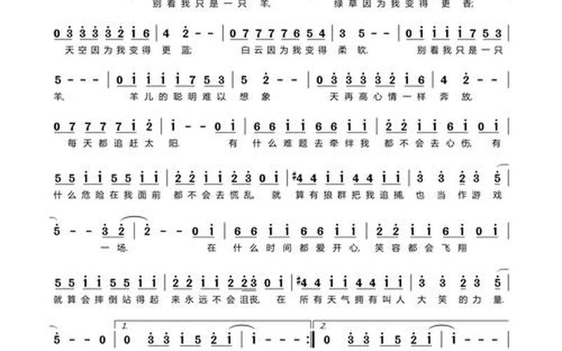 别看我只是一只羊歌词-第1张图片-波音达百科