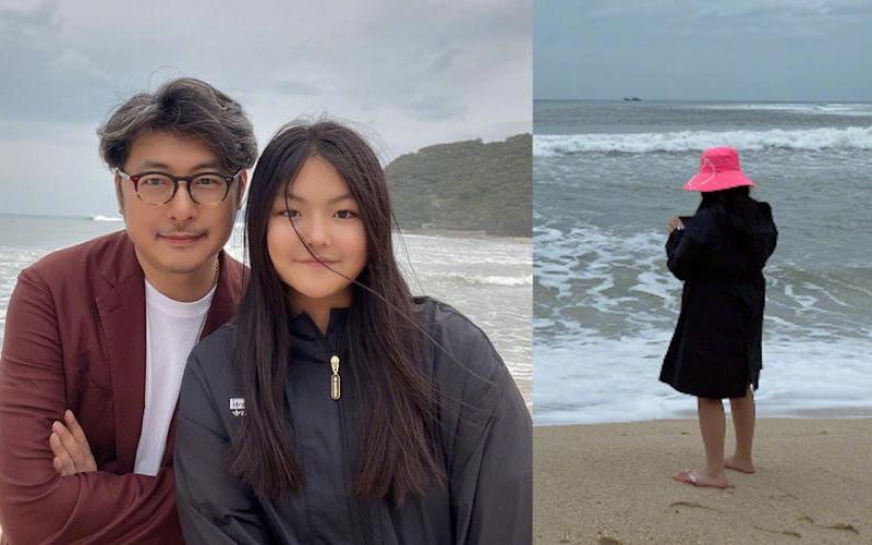 王岳伦离婚后首晒与女儿合照-第1张图片-波音达百科