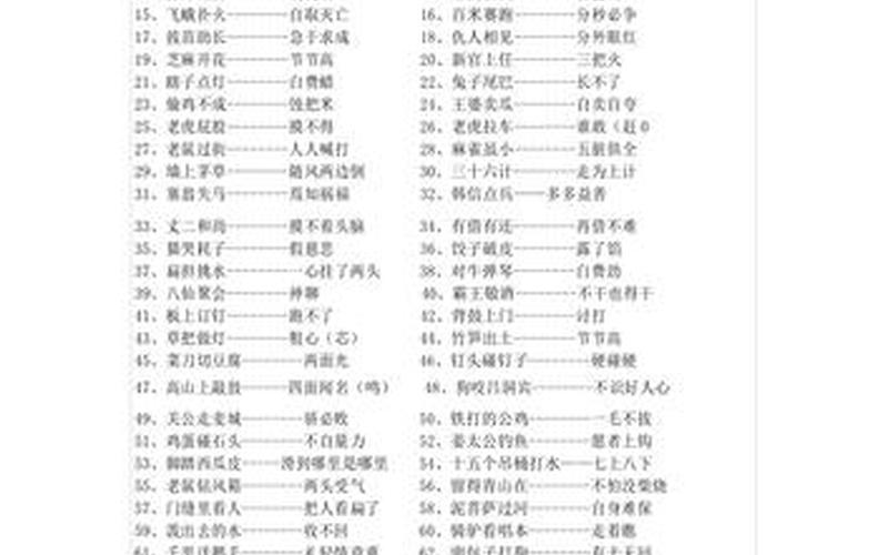 歇后语一年级下册-第1张图片-波音达百科