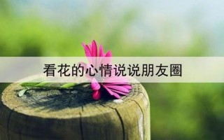 享受赏花的心情短语