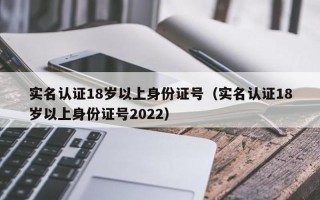 18岁以上实名认证大全2020