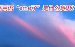 EMO了是什么意思 *** 用语