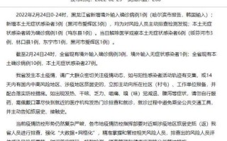 黑龙江新增本土确诊15例