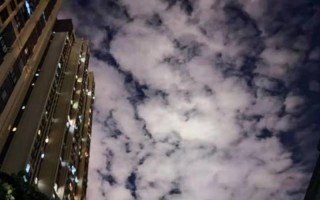 武汉暴雨后现棉花白云海
