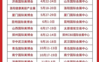 美博会2022年时间表和地址