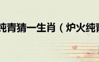 炉火纯青打一个生肖