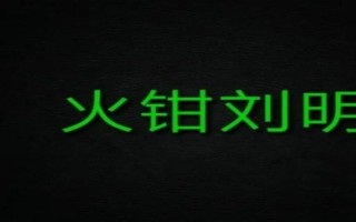 火钳刘明是什么梗