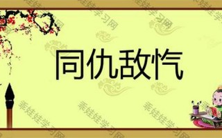 同仇敌忾的忾是什么意思