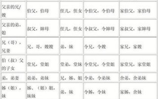 孩子辈分称呼大全图