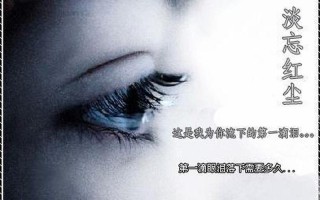 为你流下之一滴泪
