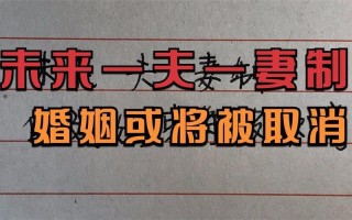一夫一妻制快取消了吗