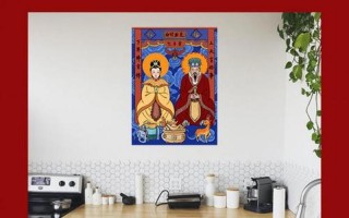 灶王爷贴在厨房什么位置