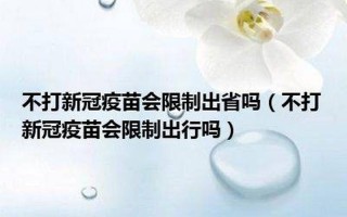 不打新冠疫苗会影响出行吗