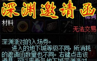 dnf深渊派对邀请函