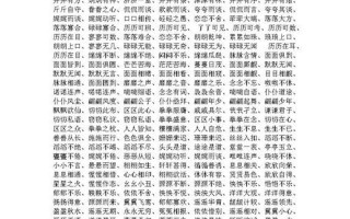 一字不漏形式相同的词语有哪些