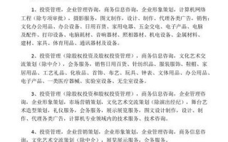 经贸公司经营范围