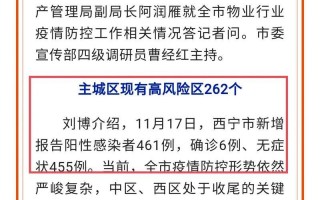 西宁疫情最新数据消息