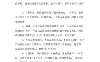 赞美军人简短话语