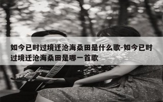 你已不是当初的少年是什么歌