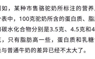 骆驼奶真的有降糖的功效吗