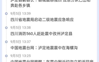 四川地震最新消息今天2022就刚刚