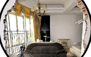 被砸承重墙高楼内仍有人居住