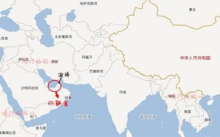 迪拜在地图上的位置