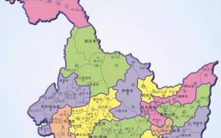 黑龙江省旅游地图